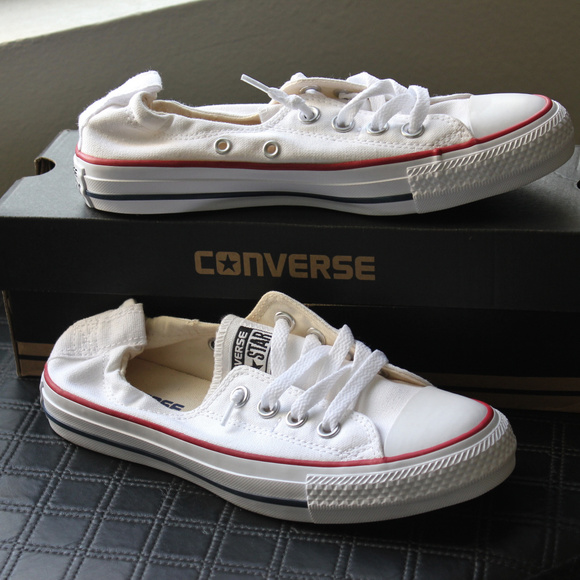 Converse Shoes - Converse White All Star Shoreline Slip Ons